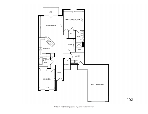 Marbury 2  Bed   2  Bath   1,289 Sq. Ft.  at Mainstreet Village, Novi